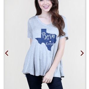 Altar’d State Born And Raised High Low Texas Tee